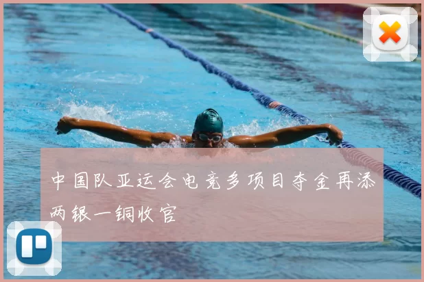 中国队亚运会电竞多项目夺金再添两银一铜收官
